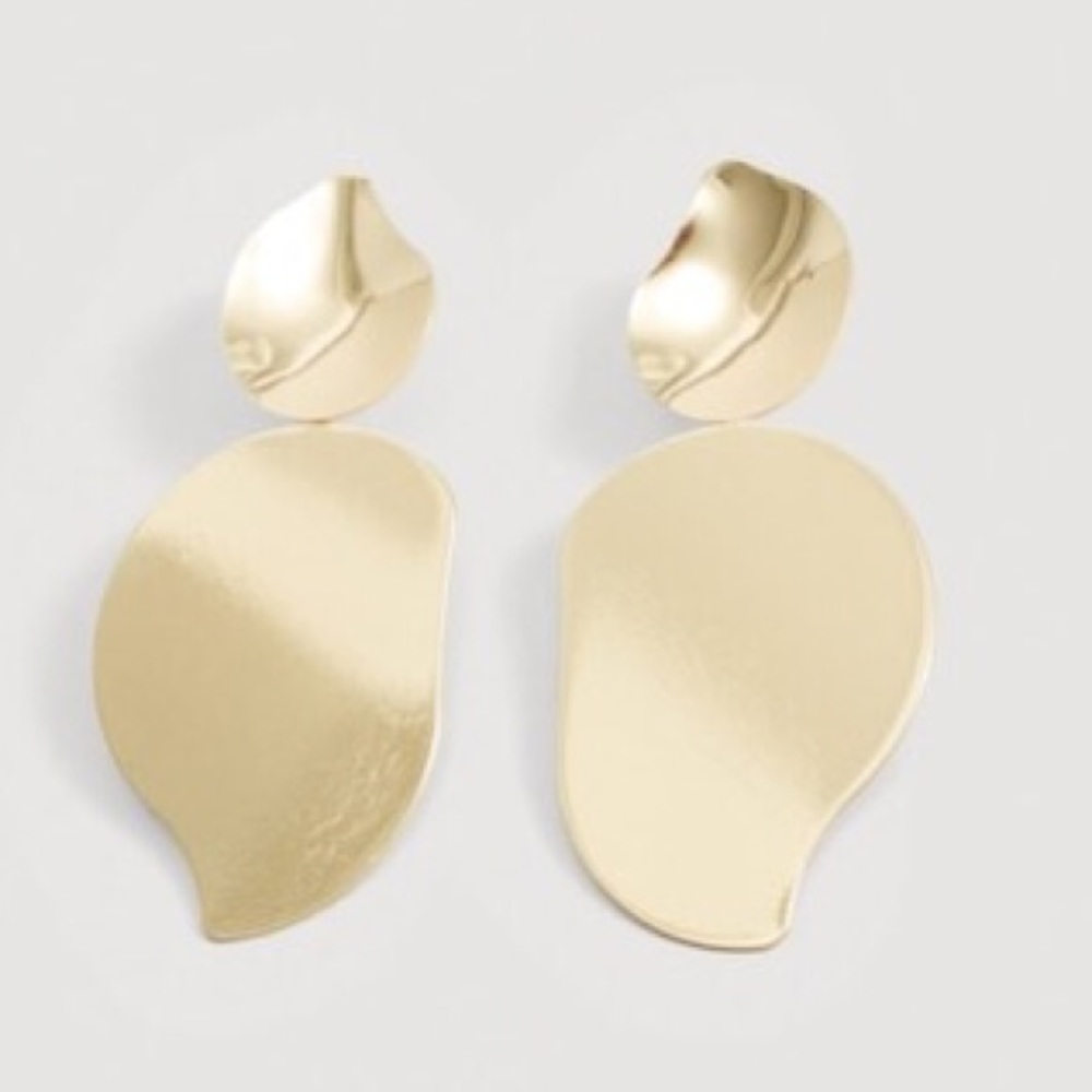 Mango metal pendant earrings